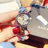 Gucci Guccissima Quartz Silver Dial Silver Steel Strap Watch For Women - YA134502 Authentic Buy Shop Now