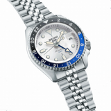 Seiko 5 Sports SKX GMT Automatic Sky Blue Dial Silver Steel Strap Watch For Men - SSK033K1 Authentic Buy Shop Now