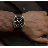 Seiko 5 Sports SKX GMT Automatic Mocha Black Dial Brown Leather Strap Watch For Men - SSK036K1 Authentic Buy Shop Now