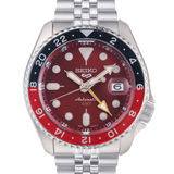Seiko 5 Sports Thong Sia Limited Edition Red Dial Silver Steel Strap Watch For Men - SSK031K1 Authentic Buy Shop Now