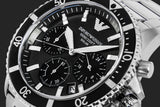 Emporio Armani World Explorer Black Dial Silver Steel Strap Watch for Men - AR11739 Authentic Buy Shop Now