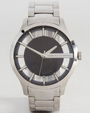 Armani Exchange Hampton Chronograph Black Dial Silver Steel Strap Watch For Men - AX2179 Authentic Buy Shop Now
