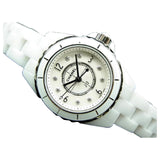 Chanel J12 Diamonds Quartz Mother of Pearl White Dial White Steel Strap Watch for Women - J12 H2570 Authentic Buy Shop Now