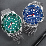 Citizen Promaster Mechanical Green Dial Silver Steel Strap Watch For Men - NJ0129-87X Authentic Buy Shop Now