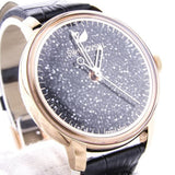 Swarovski Crystalline Hours Black Dial Black Leather Strap Watch for Women - 5295377 Authentic Buy Shop Now