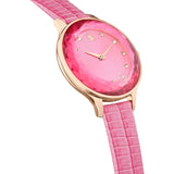 Swarovski Octea Nova Pink Dial Pink Leather Strap Watch for Women - 5650030 Authentic Buy Shop Now
