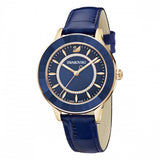 Swarovski Octea Lux Blue Dial Blue Leather Strap Watch for Women - 5414413 Authentic Buy Shop Now