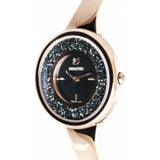 Swarovski Crystalline Pure Black Dial Rose Gold Steel Strap Watch for Women - 5295334 Authentic Buy Shop Now