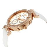 Swarovski Era Journey Silver Dial White Leather Strap Watch for Women - 5295369 Authentic Buy Shop Now