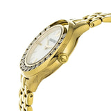 Swarovski Lovely Crystals White Dial Gold Steel Strap Watch for Women - 5242895 Authentic Buy Shop Now