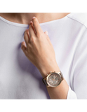 Swarovski Octea Lux Chrono Grey Dial Grey Leather Strap Watch for Women - 5452495 Authentic Buy Shop Now