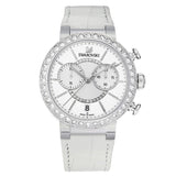 Swarovski Citra Sphere Chronograph White Dial White Leather Strap Watch for Women - 5027127 Authentic Buy Shop Now