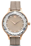 Swarovski Octea Nova Beige Dial Grey Leather Strap Watch for Women - 5649999 Authentic Buy Shop Now