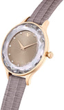 Swarovski Octea Nova Beige Dial Grey Leather Strap Watch for Women - 5649999 Authentic Buy Shop Now