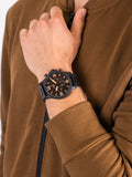 Fossil Nate Chrongraph Ion Plated Black Dial Black Steel Strap Watch for Men - JR1356 Authentic Buy Shop Now