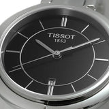 Tissot T Lady Flamingo Black Dial Black Leather Strap Watch For Women - T094.210.16.051.00 Authentic Buy Shop Now