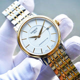 Tissot T Classic Carson Automatic White Dial Two Tone Steel Strap Watch for Men - T085.407.22.011.00 Authentic Buy Shop Now