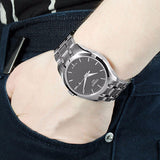 Tissot T Trend Couturier Chronograph Black Dial Silver Steel Strap Watch For Men - T035.410.11.051.00 Authentic Buy Shop Now