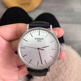 Tissot T Classic Everytime Large White Dial Black Leather Strap Watch For Men - T109.610.16.031.00 Authentic Buy Shop Now