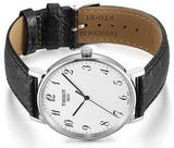 Tissot Everytime Desire Medium White Dial Black Leather Strap Watch For Men - T109.410.16.032.00 Authentic Buy Shop Now