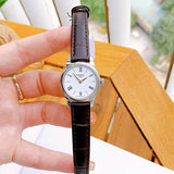 Tissot Tradition 5.5 Lady Silver Dial Brown Leather Strap Watch for Women - T063.009.16.018.00 Authentic Buy Shop Now