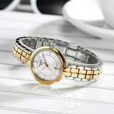 Tissot T Lady Flamingo Mother of Pearl White Dial Two Tone Steel Strap Watch For Women - T094.210.22.111.00 Authentic Buy Shop Now