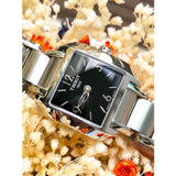Tissot T Wave Black Dial Silver Steel Strap Watch for Women - T02.1.285.52 Authentic Buy Shop Now