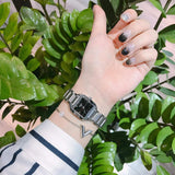 Tissot T Wave Black Dial Silver Steel Strap Watch for Women - T02.1.285.52 Authentic Buy Shop Now