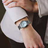 Tissot Le Locle Automatic Diamonds Mother of Pearl Dial Silver Steel Strap Watch For Women - T006.207.11.116.00 Authentic Buy Shop Now