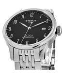 Tissot T Classic Powermatic 80 Black Dial Silver Steel Strap Watch For Men - T41.1.483.52 Authentic Buy Shop Now