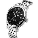 Tissot T Classic Le Locle Powermatic 80 Black Dial Silver Steel Strap Watch For Women - T41.1.483.53 Authentic Buy Shop Now