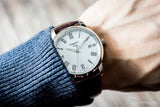 Tissot T Classic Dream White Dial Brown Leather Strap Watch for Men - T033.410.16.013.01 Authentic Buy Shop Now