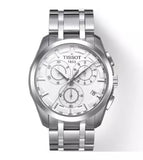 Tissot T Classic Couturier Chronograph White Dial Silver Steel Strap Watch For Men - T101.617.11.031.00 Authentic Buy Shop Now