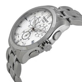 Tissot Couturier Chronograph White Dial Silver Steel Strap Watch For Men - T035.617.11.031.00 Authentic Buy Shop Now