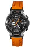 Tissot T Race Chronograph Black Dial Orange Rubber Strap Watch for Women - T048.217.27.057.00 Authentic Buy Shop Now