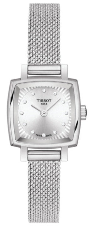 Tissot Lovely Square Silver Dial Silver Mesh Bracelet Watch For Women - T058.109.11.036.00 Authentic Buy Shop Now