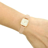 Tissot T Lady Lovely Square White Dial Pink Leather Strap Watch For Women - T058.109.36.031.00 Authentic Buy Shop Now