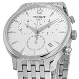 Tissot T Classic Tradition Chronograph White Dial Silver Steel Strap Watch For Men - T063.617.11.037.00 Authentic Buy Shop Now