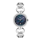Tissot T Lady Flamingo Mother of Pearl Blue Dial Silver Steel Strap Watch for Women - T094.210.11.126.00 Authentic Buy Shop Now