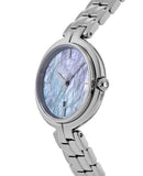 Tissot T Lady Flamingo Mother of Pearl Blue Dial Silver Steel Strap Watch For Women - T094.210.11.121.00 Authentic Buy Shop Now