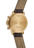 Tissot Quickster Chronograph 42mm White Dial Brown Leather Strap Watch For Men - T095.417.36.037.00 Authentic Buy Shop Now