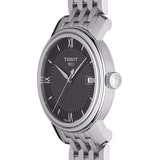 Tissot T Classic Bridgeport Black Dial Silver Steel Strap Watch For Men - T097.410.11.058.00 Authentic Buy Shop Now