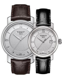 Tissot T Classic Bridgeport Silver Dial Brown Leather Strap Watch For Men - T097.410.16.038.00 Authentic Buy Shop Now