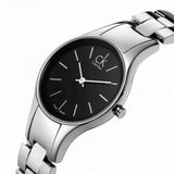 Calvin Klein Simplicity Black Dial Silver Steel Strap Watch for Women - K4323130 Authentic Buy Shop Now