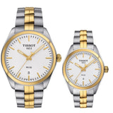 Tissot T Classic PR 100 White Dial Two Tone Steel Strap Watch for Men - T101.410.22.031.00 Authentic Buy Shop Now