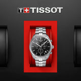 Tissot T Classic PR 100 Chronograph Black Dial Silver Steel Strap Watch for Men - T101.417.11.051.00 Authentic Buy Shop Now