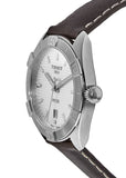 Tissot PR 100 Sport Silver Dial Brown Leather Strap Watch For Men - T101.610.16.031.00 Authentic Buy Shop Now