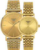 Tissot Everytime Gent Gold Dial Gold Mesh Bracelet Watch for Men - T143.410.33.021.00 Authentic Buy Shop Now