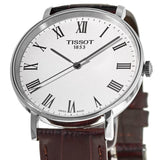 Tissot T Classic Everytime White Dial Brown Leather Strap Watch For Men - T109.410.16.033.00 Authentic Buy Shop Now
