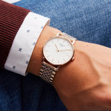 Tissot Everytime Medium White Dial Rose Gold Mesh Bracelet Watch For Men - T109.410.33.031.00 Authentic Buy Shop Now